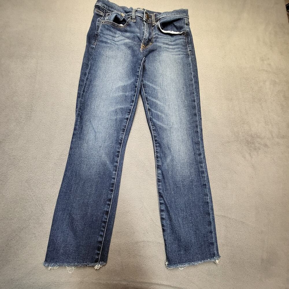 Gap Jeans‎ Womens 2 Blue True Skinny Leg Distressed Stretch Denim